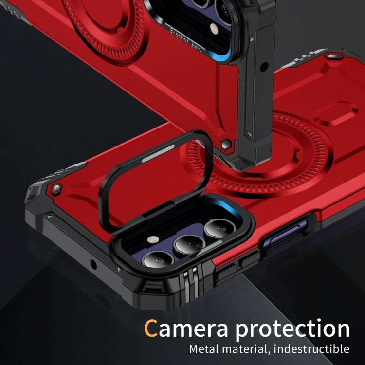 For Samsung Galaxy A15 Lens Holder MagSafe Phone Case