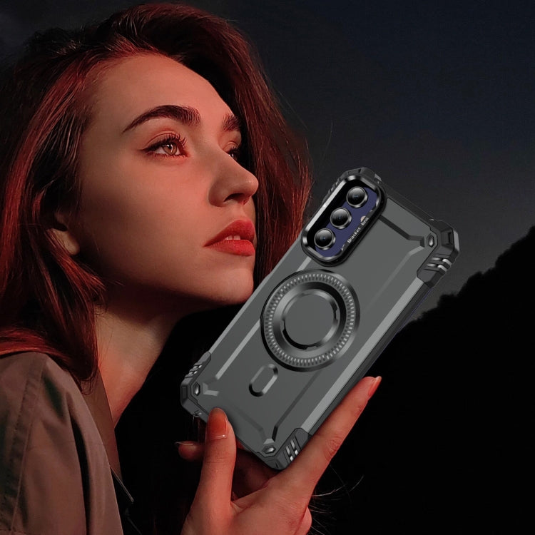 For Samsung Galaxy A15 Lens Holder MagSafe Phone Case