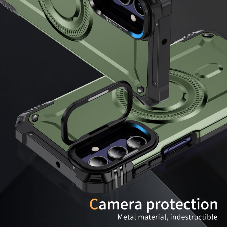 For Samsung Galaxy A15 Lens Holder MagSafe Phone Case