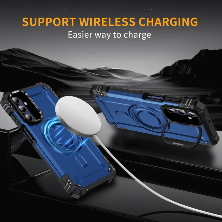 For Samsung Galaxy A15 Lens Holder MagSafe Phone Case