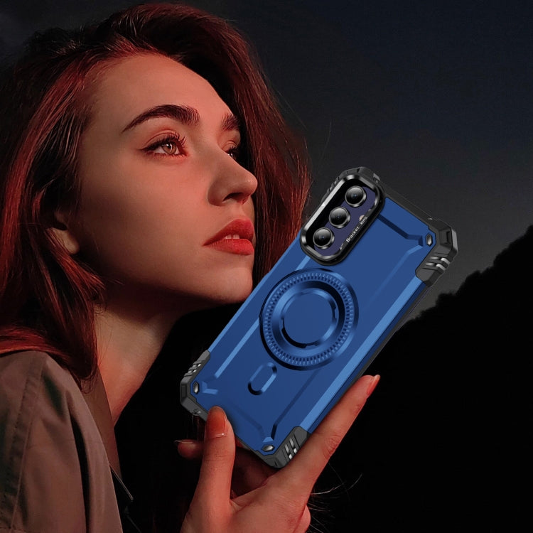 For Samsung Galaxy A15 Lens Holder MagSafe Phone Case