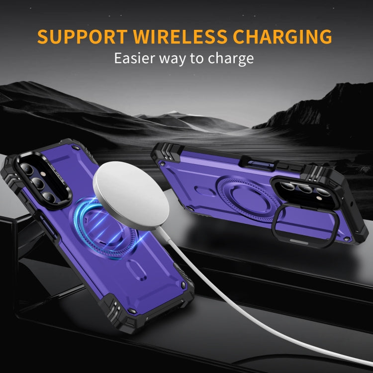For Samsung Galaxy A15 Lens Holder MagSafe Phone Case