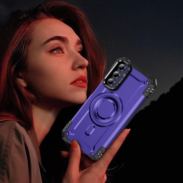 For Samsung Galaxy A15 Lens Holder MagSafe Phone Case