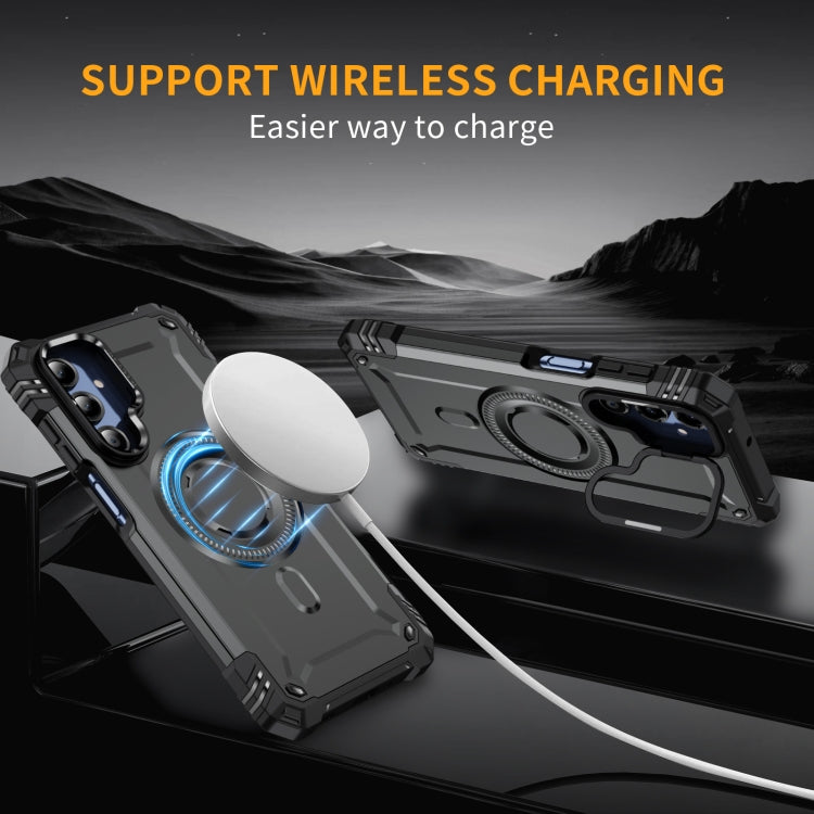 For Samsung Galaxy A16 5G Lens Holder MagSafe Phone Case