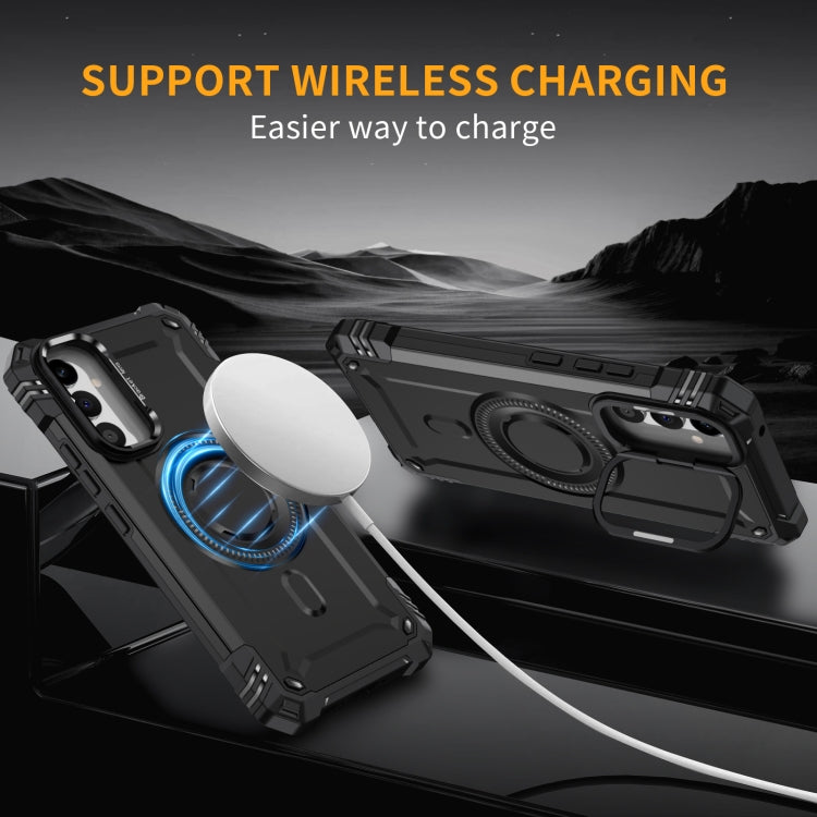 For Samsung Galaxy A34 Lens Holder MagSafe Phone Case