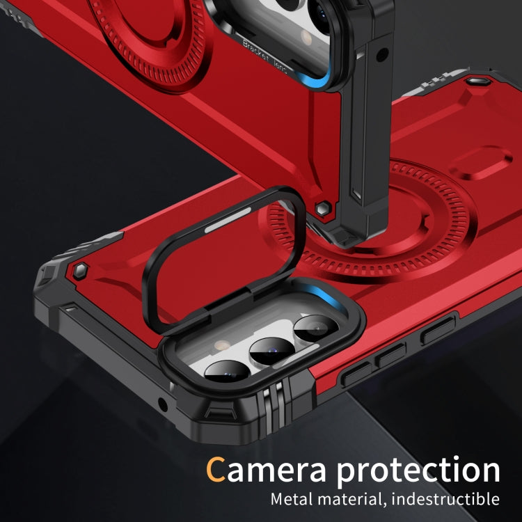 For Samsung Galaxy A34 Lens Holder MagSafe Phone Case