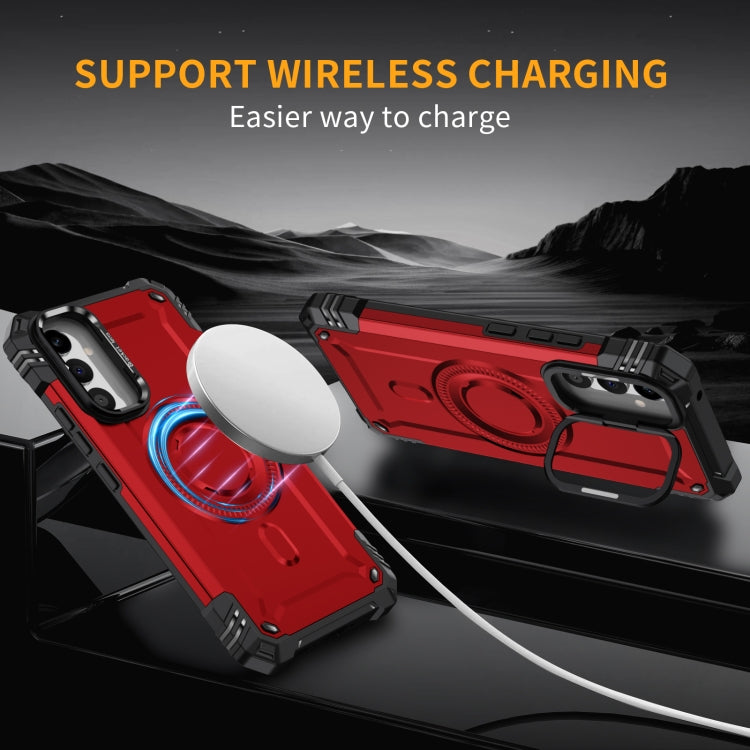 For Samsung Galaxy A34 Lens Holder MagSafe Phone Case
