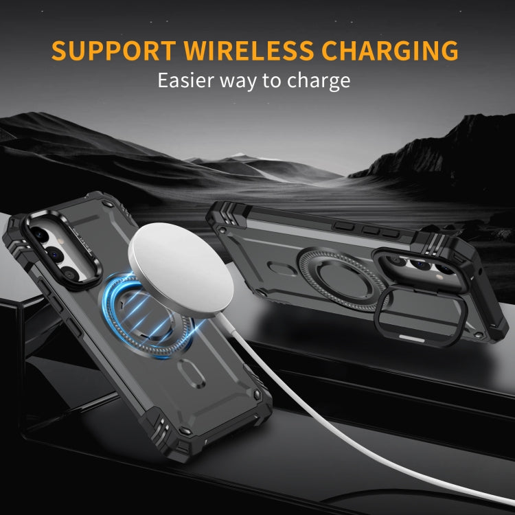 For Samsung Galaxy A34 Lens Holder MagSafe Phone Case