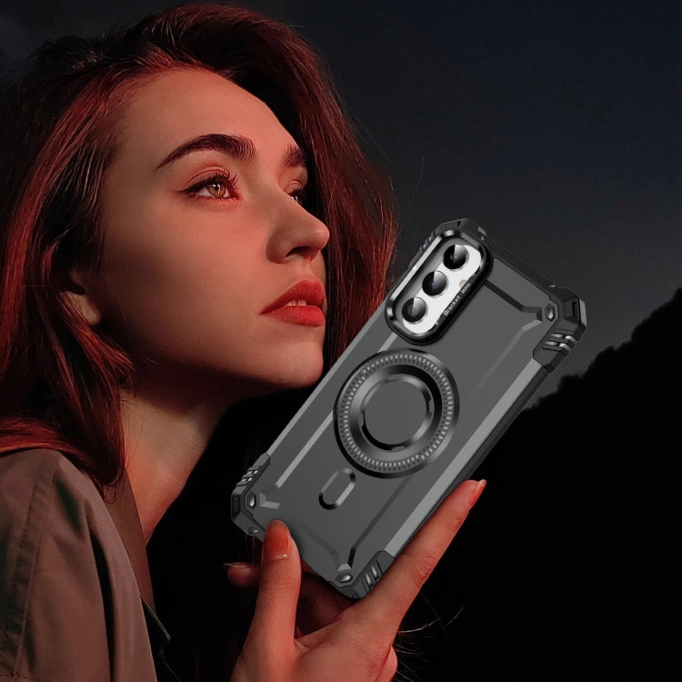 For Samsung Galaxy A34 Lens Holder MagSafe Phone Case