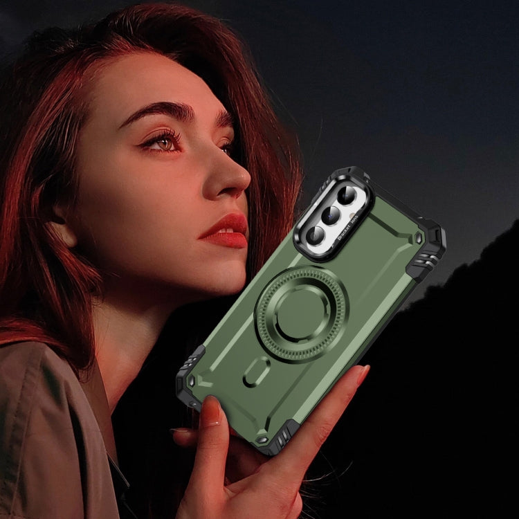 For Samsung Galaxy A34 Lens Holder MagSafe Phone Case