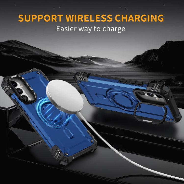 For Samsung Galaxy A34 Lens Holder MagSafe Phone Case