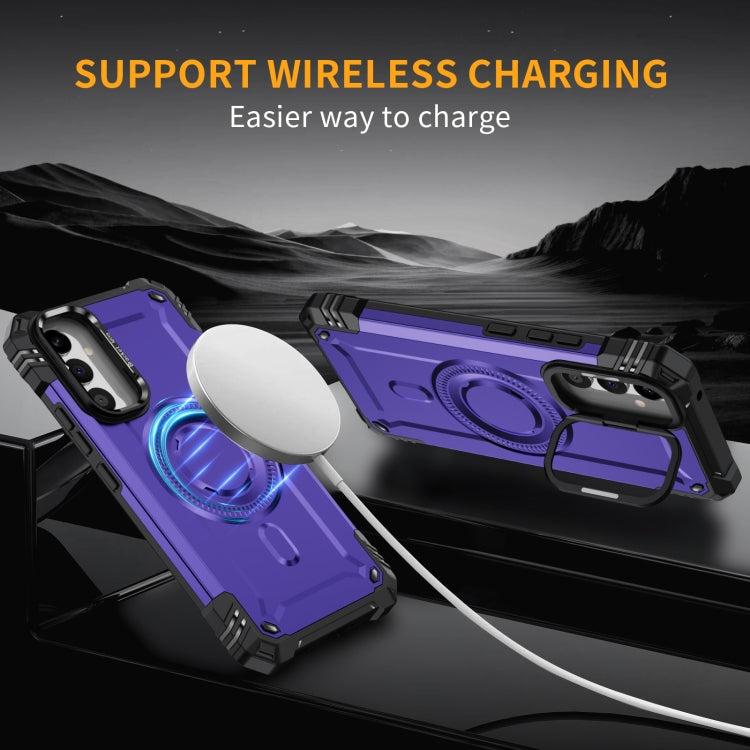 For Samsung Galaxy A34 Lens Holder MagSafe Phone Case