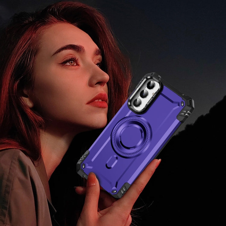 For Samsung Galaxy A34 Lens Holder MagSafe Phone Case