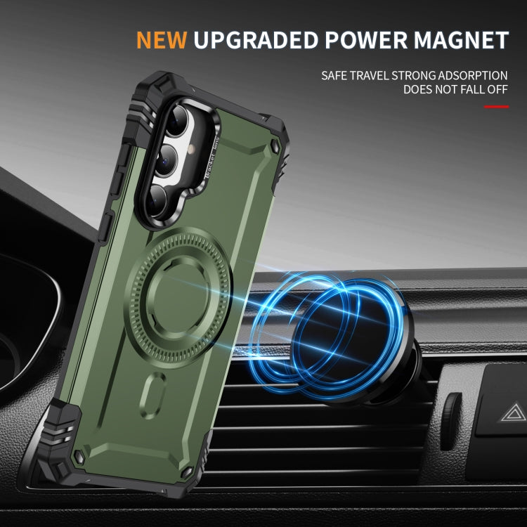 For Samsung Galaxy A35 5G Lens Holder MagSafe Phone Case