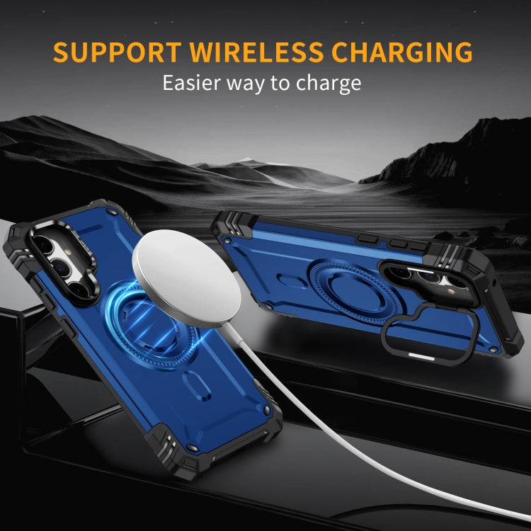 For Samsung Galaxy A35 5G Lens Holder MagSafe Phone Case
