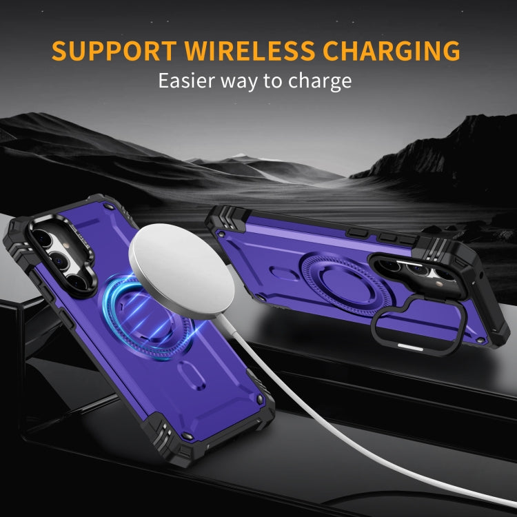 For Samsung Galaxy A35 5G Lens Holder MagSafe Phone Case
