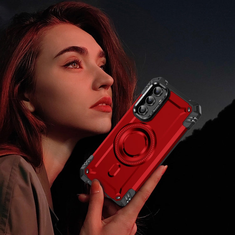 For Samsung Galaxy A54 Lens Holder MagSafe Phone Case