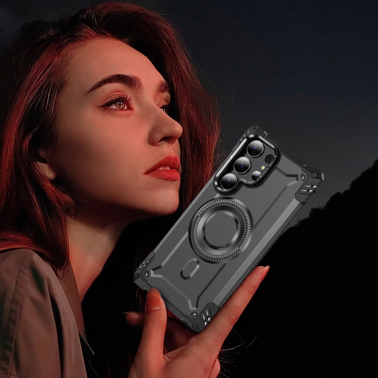 For Samsung Galaxy S23 Ultra 5G Lens Holder MagSafe Phone Case