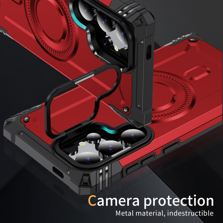 For Samsung Galaxy S24 Ultra 5G Lens Holder MagSafe Phone Case