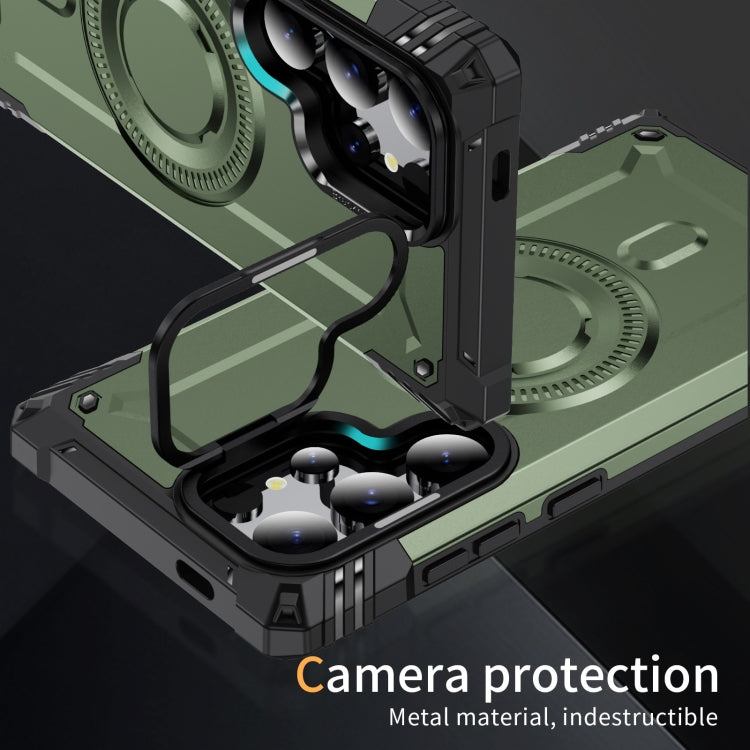 For Samsung Galaxy S24 Ultra 5G Lens Holder MagSafe Phone Case