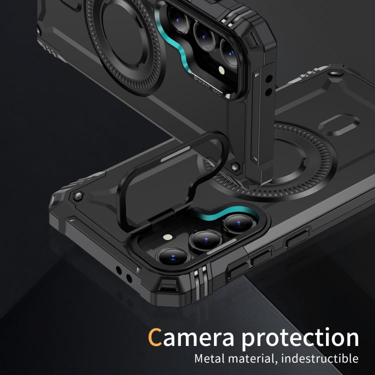 For Samsung Galaxy S24 FE 5G Lens Holder MagSafe Phone Case