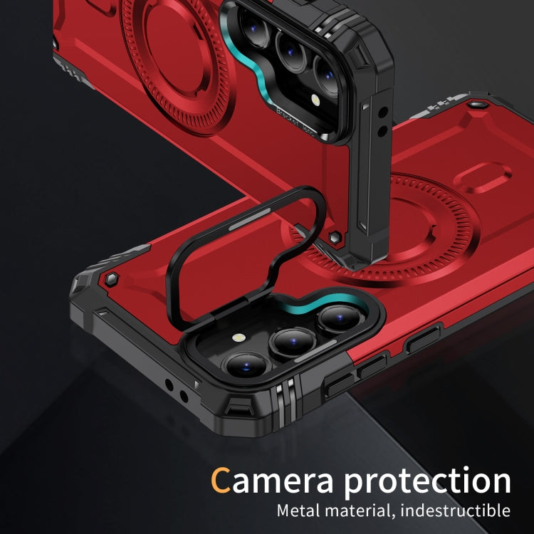 For Samsung Galaxy S24 FE 5G Lens Holder MagSafe Phone Case