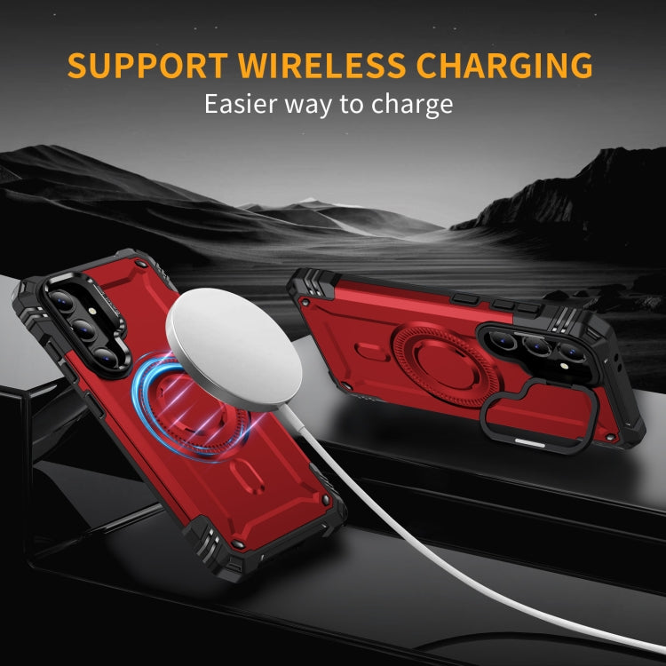 For Samsung Galaxy S24 FE 5G Lens Holder MagSafe Phone Case