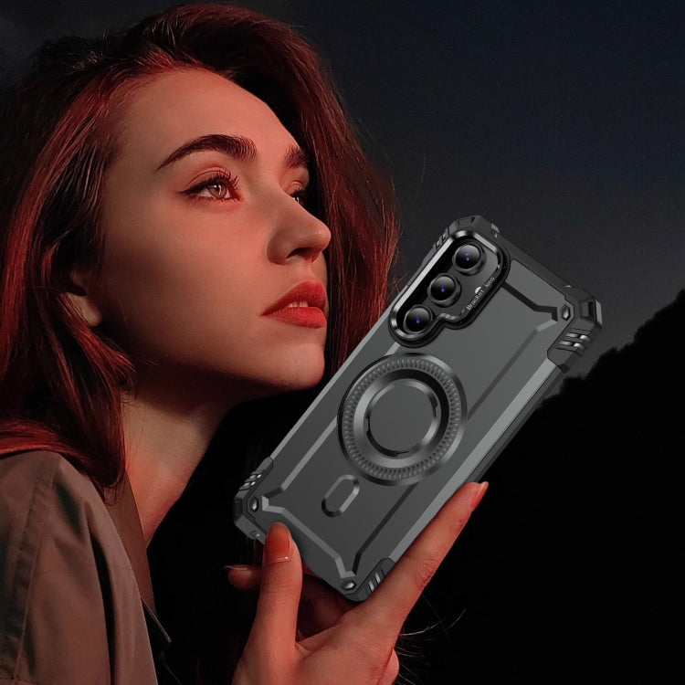 For Samsung Galaxy S24 FE 5G Lens Holder MagSafe Phone Case