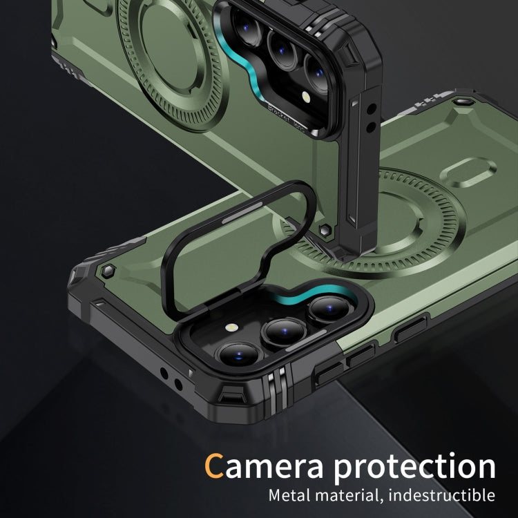 For Samsung Galaxy S24 FE 5G Lens Holder MagSafe Phone Case