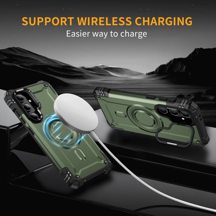 For Samsung Galaxy S24 FE 5G Lens Holder MagSafe Phone Case