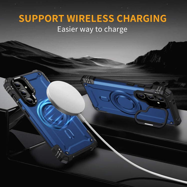 For Samsung Galaxy S24 FE 5G Lens Holder MagSafe Phone Case