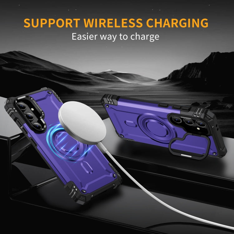For Samsung Galaxy S24 FE 5G Lens Holder MagSafe Phone Case