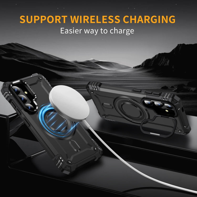 For Samsung Galaxy S25 5G Lens Holder MagSafe Phone Case