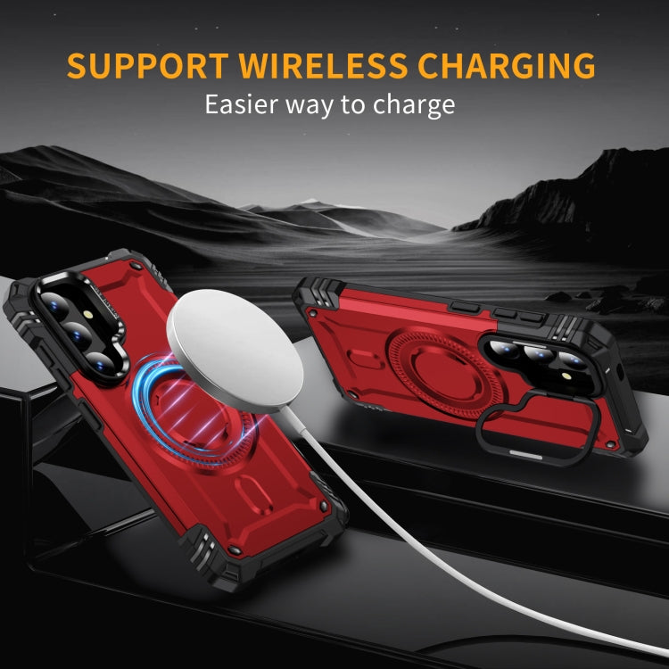 For Samsung Galaxy S25 5G Lens Holder MagSafe Phone Case