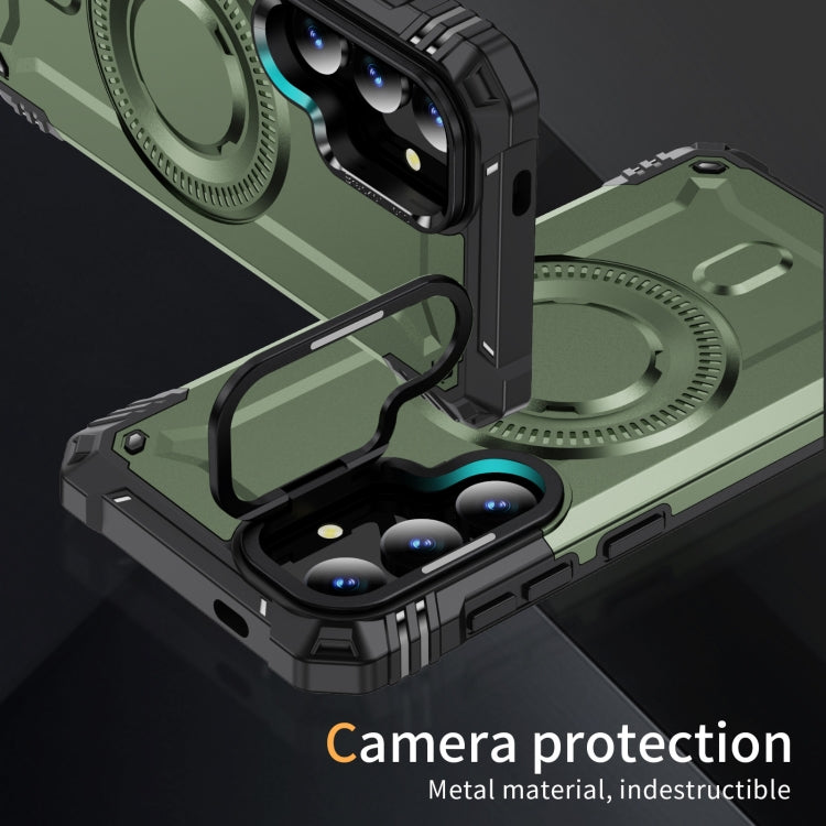 For Samsung Galaxy S25 5G Lens Holder MagSafe Phone Case