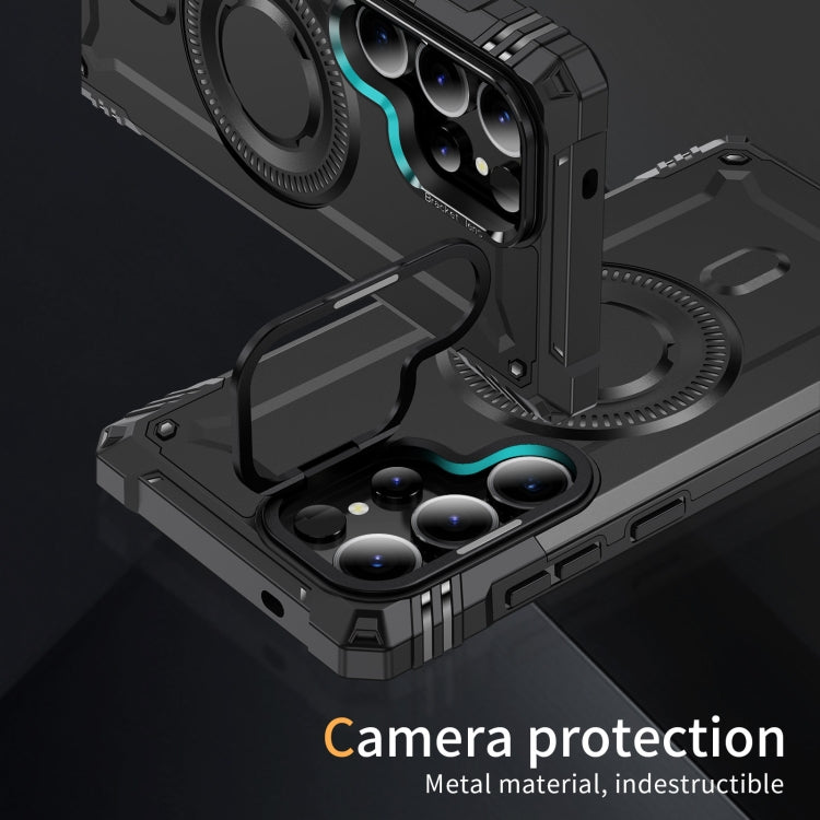 For Samsung Galaxy S25 Ultra 5G Lens Holder MagSafe Phone Case