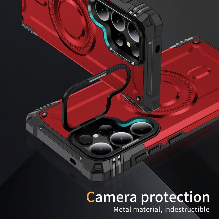 For Samsung Galaxy S25 Ultra 5G Lens Holder MagSafe Phone Case