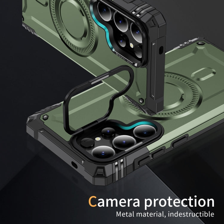 For Samsung Galaxy S25 Ultra 5G Lens Holder MagSafe Phone Case