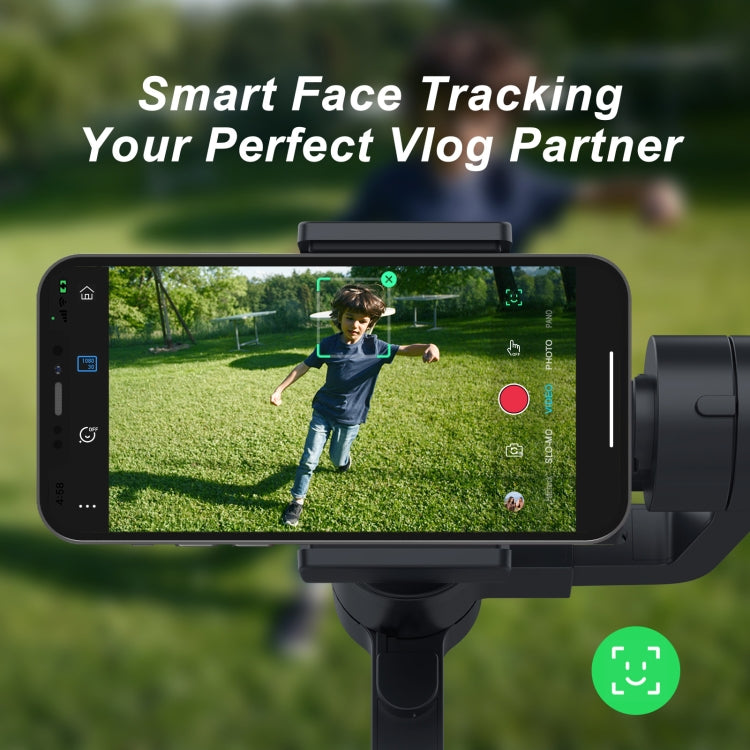 FUNSNAP Capture 2s Smart 3-Axis Handheld Gimbal Phone Live Stabilizer, Basic Version - Black