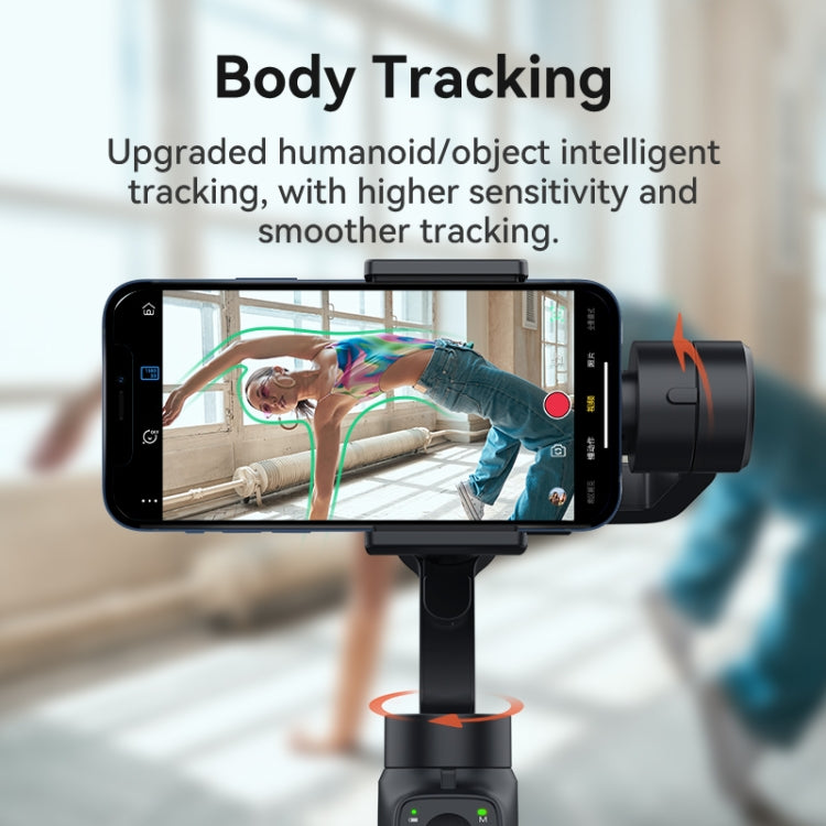 FUNSNAP Capture 2s Smart 3-Axis Handheld Gimbal Phone Live Stabilizer, Combo Version - Black