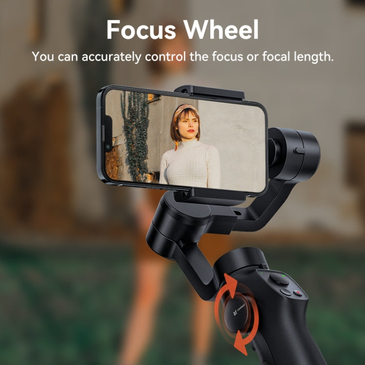 FUNSNAP Capture 2s Smart 3-Axis Handheld Gimbal Phone Live Stabilizer, Combo Version - Black