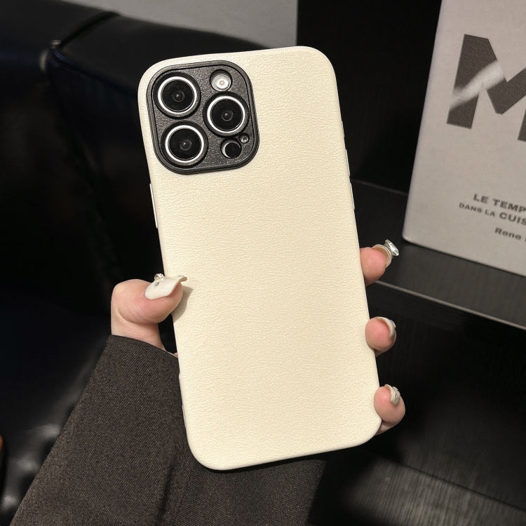 For iPhone 15 Plus Litchi Texture TPU Black Lens Frame Phone Case