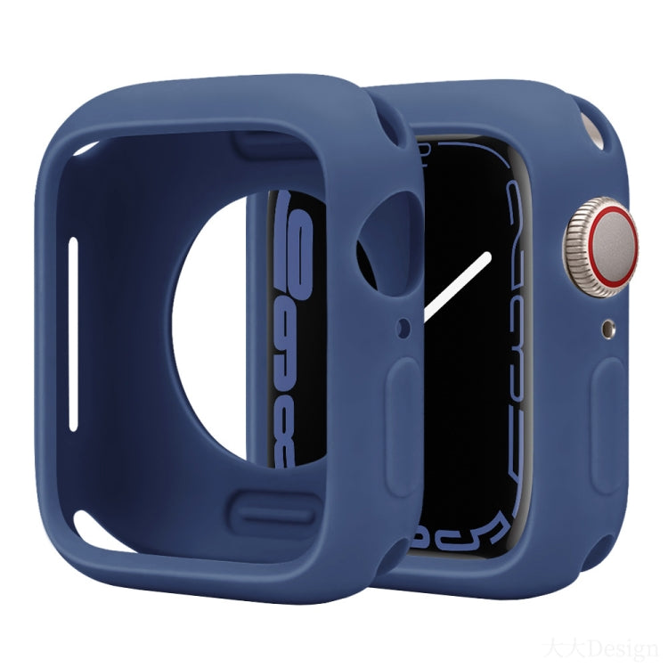 For Apple Watch Series 41mm Candy Silicone Half Coverage Watch Case