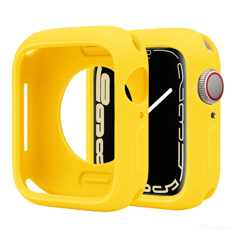 For Apple Watch Series 41mm Candy Silicone Half Coverage Watch Case