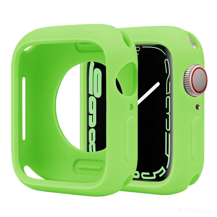 For Apple Watch Series 41mm Candy Silicone Half Coverage Watch Case