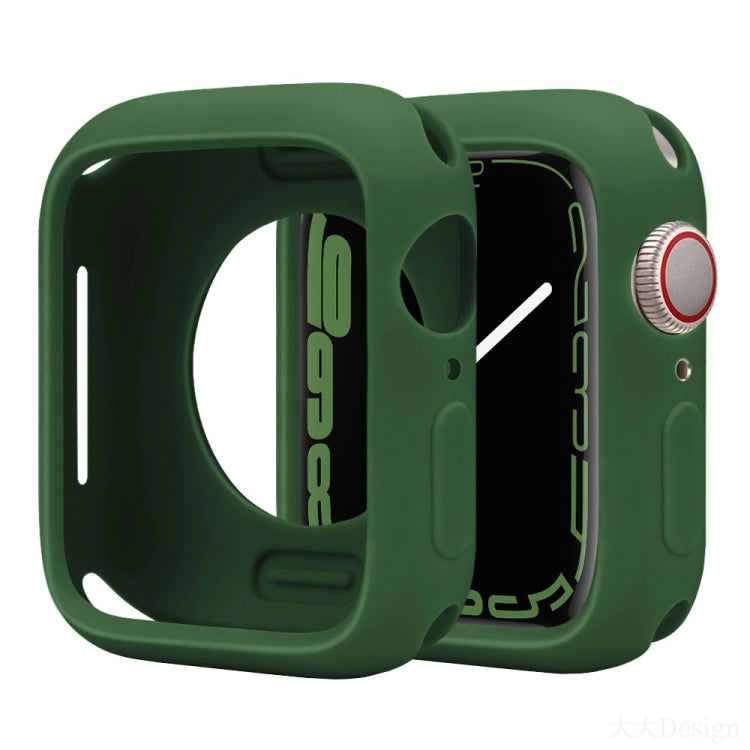 For Apple Watch Series 41mm Candy Silicone Half Coverage Watch Case
