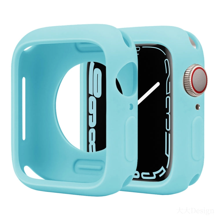 For Apple Watch Series 41mm Candy Silicone Half Coverage Watch Case