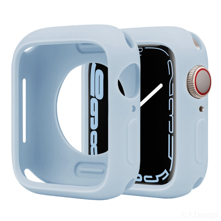 For Apple Watch Series 41mm Candy Silicone Half Coverage Watch Case