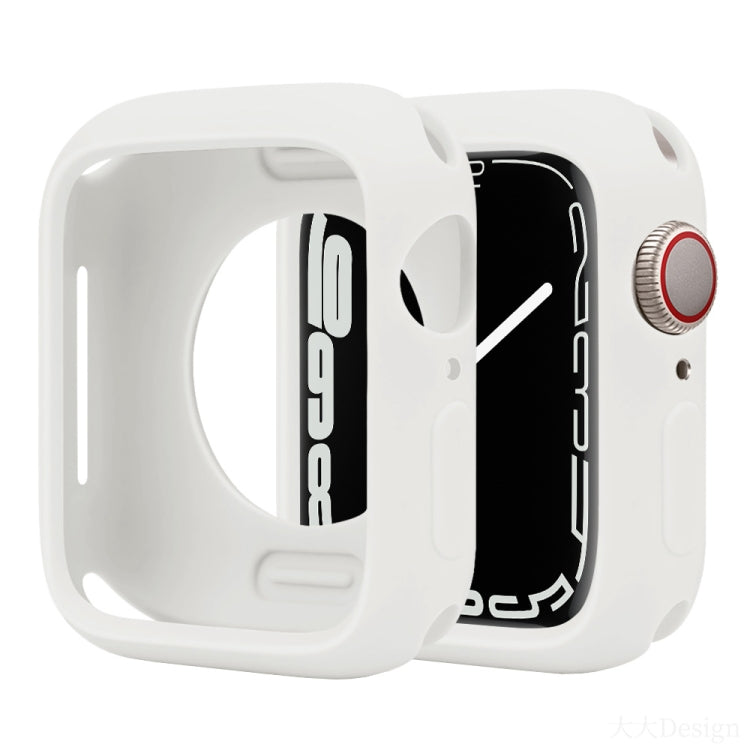 For Apple Watch Series 45mm Candy Silicone Half Coverage Watch Case