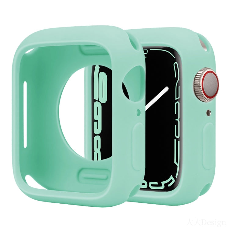 For Apple Watch Series 45mm Candy Silicone Half Coverage Watch Case